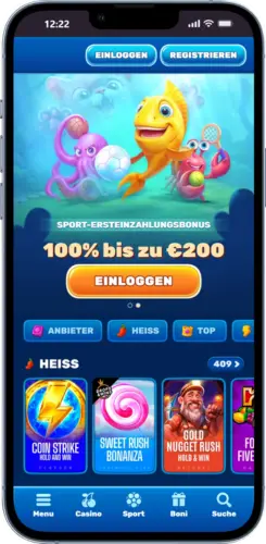 Big Bass Bonanza Seite in Safari öffnen